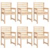 vidaXL 7 pcs conjunto de jantar para jardim madeira de pinho maciça
