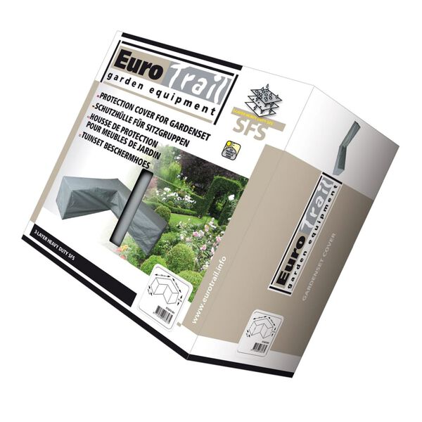 Eurotrail Cobertura p/ lounge em forma de L 255x255x100/70 cm cinza