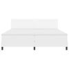 vidaXL Cama Box com colch&atilde;o Branco 200 x 200 cm Couro sint&eacute;tico
