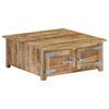 vidaXL Mesa de centro 70x70x30 cm madeira de mangueira maci&ccedil;a