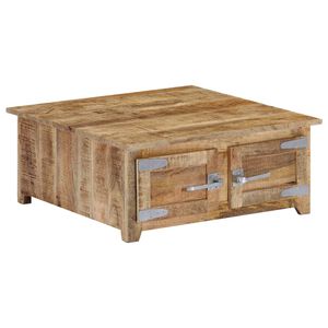 vidaXL Mesa de centro 70x70x30 cm madeira de mangueira maci&ccedil;a