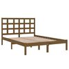 vidaXL Estrutura de cama 200x200 cm madeira maci&ccedil;a castanho mel