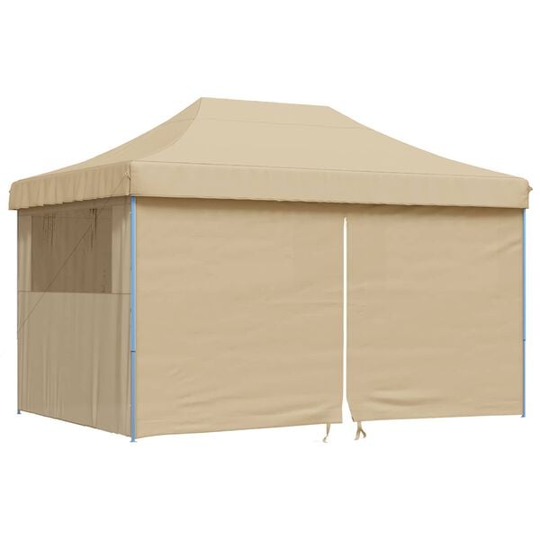 vidaXL Tenda de Festa Bege 292 x 440 x 315 cm Tecido Oxford