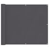 vidaXL Tela de varanda 90x1000 cm 100% poli&eacute;ster oxford antracite