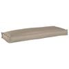 vidaXL Almofada Tecido Oxford Cinzento-acastanhado 110 x 40 x 8 cm