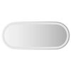 vidaXL Espelho de casa de banho com luzes LED oval 90x40 cm
