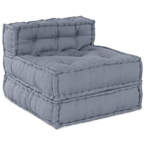 vidaXL Unidade de Sof&aacute; Modular Tecido Cinzento 70 x 70 x 56 cm