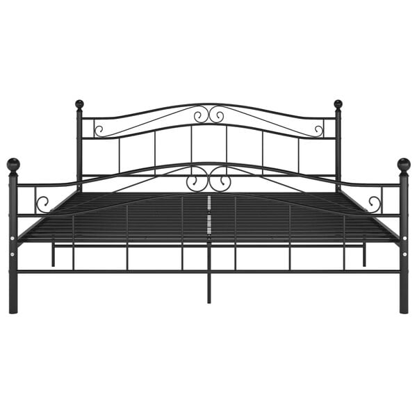 vidaXL Estrutura de cama 160x200 cm metal preto