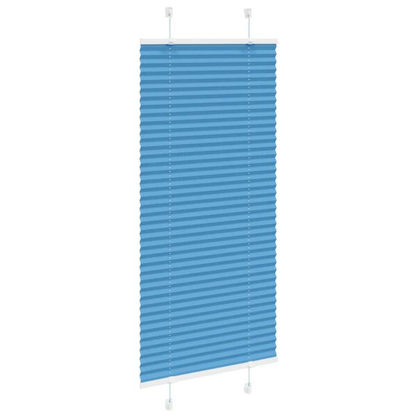 vidaXL Plissado Cego Azul 60x150 cm Largura Tecido 59,4 cm Poliéster