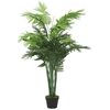 vidaXL Palmeira artificial 28 folhas 120 cm verde
