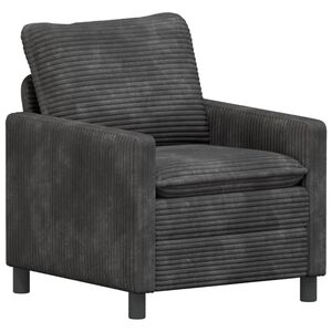vidaXL Sof&aacute; Cinzento-Escuro 76 x 81 x 87,5 cm Poli&eacute;ster