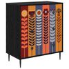vidaXL Ba&uacute; de Gavetas ESSEN estampa de girassol 66 x 36,5 x 76 cm