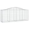 vidaXL Cestos gabi&atilde;o arqueados 40pcs 200x50x80/100cm ferro galvanizado