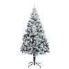 vidaXL &Aacute;rvore de Natal Artificial Branco 240 cm PVC, A&ccedil;o e Pl&aacute;stico