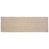 vidaXL Tapete de &Aacute;rea Natural e Branco 80 x 200 cm Juta