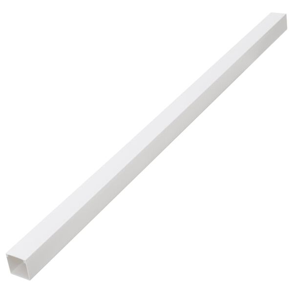 vidaXL Calhas para cabos 50x25 mm 10 m PVC