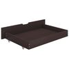 vidaXL Estrutura cama dossel 2 gavetas 180x200cm pinho castanho-escuro