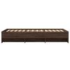 vidaXL Estrutura cama s/ colch&atilde;o derivados madeira carvalho castanho