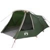 vidaXL Tenda Tunnel para 3 Pessoas 3 pessoa Verde e Branco