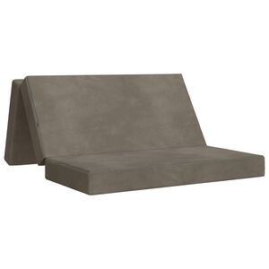 vidaXL Sof&aacute; Cama Dobr&aacute;vel 140 x 67 x 45 cm Cinzento-claro