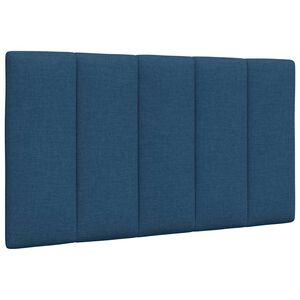 vidaXL Almofad&atilde;o de cabeceira Hanko 80 cm tecido azul