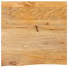 vidaXL Tampo de mesa c/ borda viva 80x80x3,8 cm mangueira maci&ccedil;a