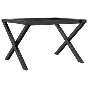 vidaXL Pernas para mesa de centro estrutura em X a&ccedil;o