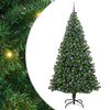 vidaXL &Aacute;rvore de Natal Artificial Verde 240 cm PVC, A&ccedil;o e Pl&aacute;stico