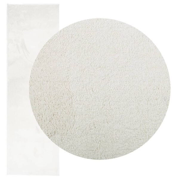 vidaXL Tapete de pelo curto OVIEDO 80x250 cm creme