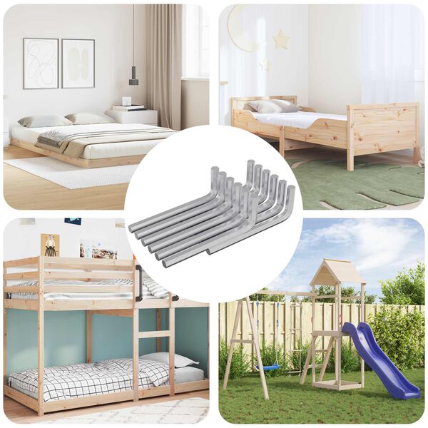 vidaXL Chave Hexagonal 1800 pcs Prateado 32 x 86 mm A&ccedil;o