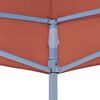 vidaXL Teto para tenda de festas 6x3 m 270 g/m² terracota