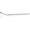 vidaXL Toldo Retr&aacute;til Branco 400 &times; 300 cm Poli&eacute;ster