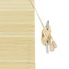 vidaXL Estores de rolo com cortinas Manual Natura 150 x 220 cm Bambu