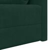 vidaXL Sof&aacute;-cama de ch&atilde;o 200cm Verde Escuro Veludo