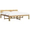 vidaXL Estrutura de Cama de Casal com Cabeceira ROSTOCK Branco