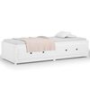 vidaXL Sof&aacute;-cama sem colch&atilde;o 80x200 cm madeira de pinho maci&ccedil;a branco