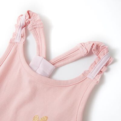 T-shirt de alças para criança rosa-claro 92