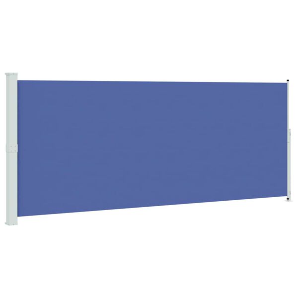 vidaXL Toldo lateral retr&aacute;til para p&aacute;tio 200x500 cm azul