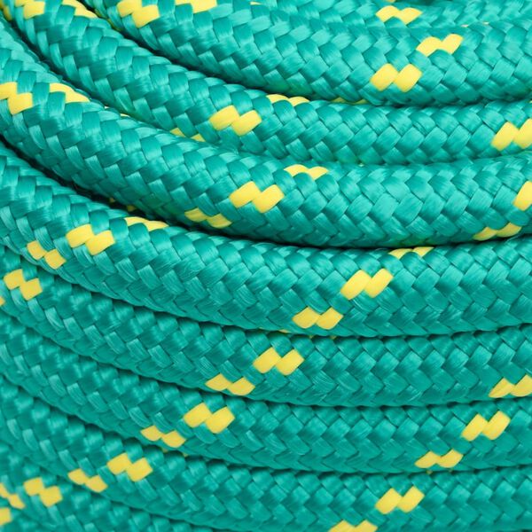 vidaXL Corda de barco 20 mm 25 m polipropileno verde