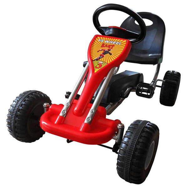 vidaXL Kart a pedais vermelho