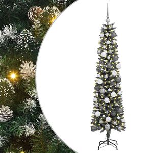 vidaXL &Aacute;rvore de Natal Artificial Verde 180 cm PVC, Pl&aacute;stico e A&ccedil;o
