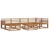 vidaXL Conjunto de Sof&aacute;s para Exterior 7 pcs Natural