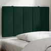 vidaXL Almofad&atilde;o de cabeceira Hanko 80 cm veludo verde-escuro