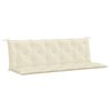 vidaXL Almofad&atilde;o para banco de jardim tecido oxford branco nata