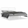 vidaXL Estrutura de cama com cabeceira 160x200 cm metal branco