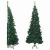 vidaXL &Aacute;rvore de Natal artificial de canto 210 cm PVC verde