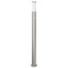 vidaXL Lumin&aacute;ria de poste com sensor, 110 cm, a&ccedil;o inoxid&aacute;vel, IP44