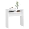 vidaXL Mesa consola 78x30x80 cm derivados de madeira branco