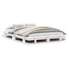 vidaXL Cama sem colch&atilde;o 150x200 cm madeira de pinho maci&ccedil;a branco