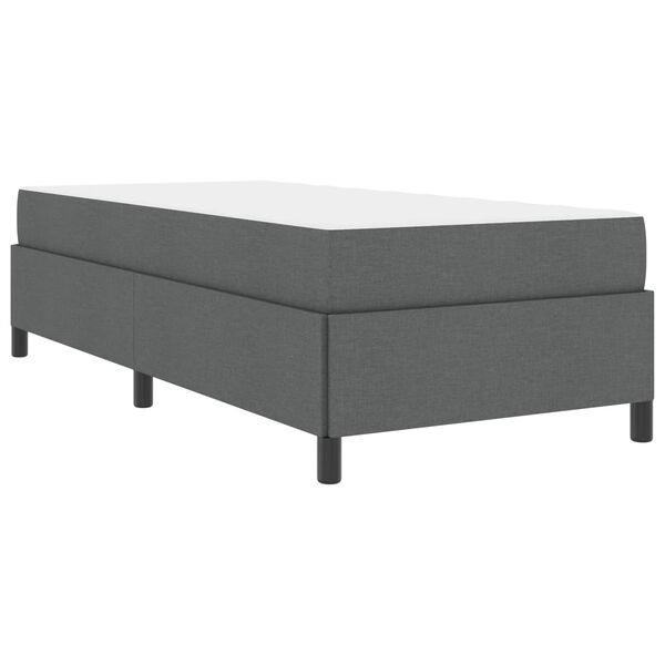 vidaXL Cama Box Cinza Escuro 80 x 200 cm tecido